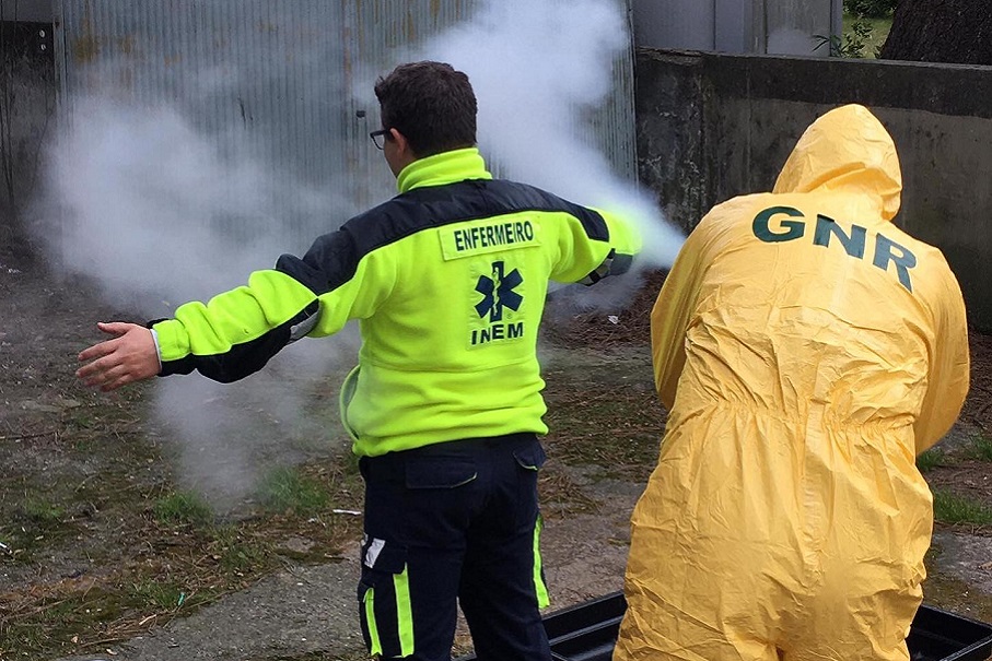 Logotipo GNR descontamina&ccedil;&atilde;o